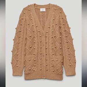 Women's Tan Sweater/ Wilfred New Alps Cardigan - XXS, Brand New